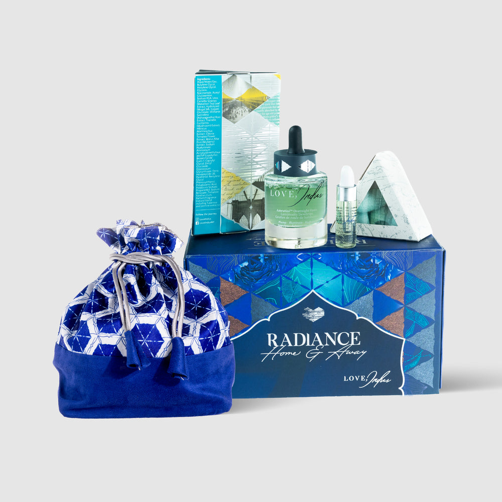 Amrutini® Radiance - Home and Away Set packaging