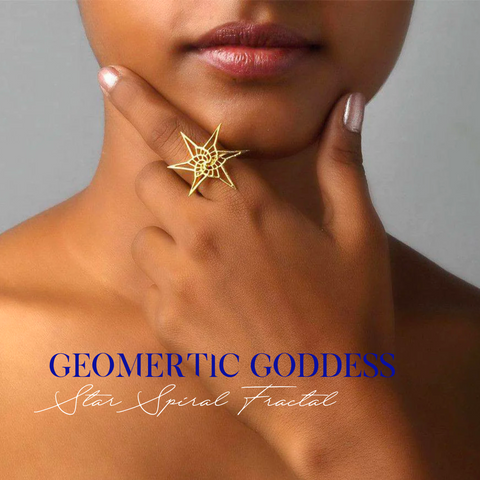 Geometric Goddess Ring