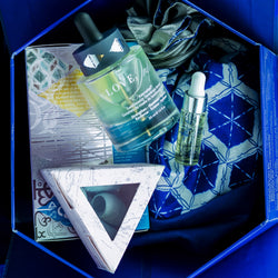 Amrutini® Radiance - Home and Away Set close up of packaging